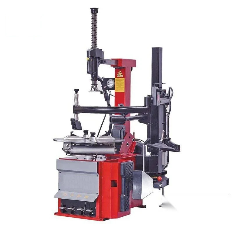 TC665RA pneumatic tilt-back post tyre changer with right help arm turntable clamps and bead breaker arm
