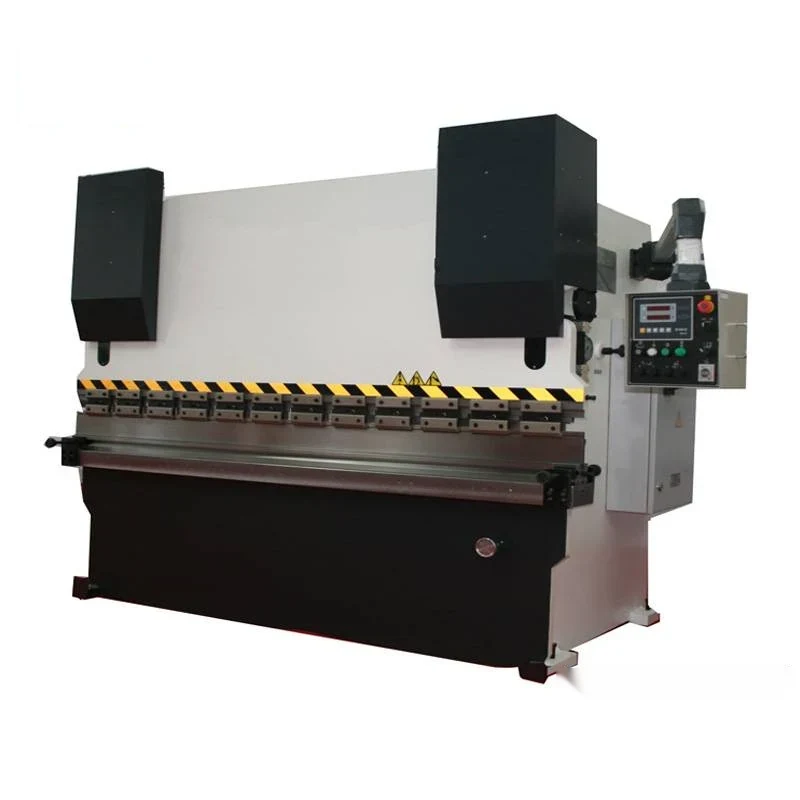 WC67Y hydraulic press brake with welded monoblock frame upper bending ram punch and die and front operator control station