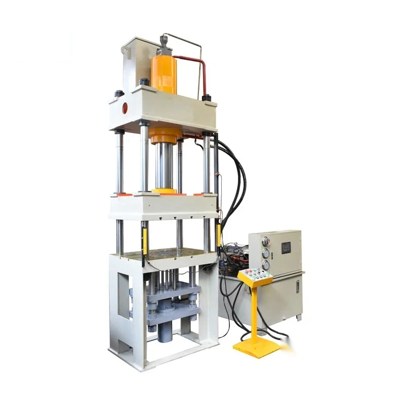 Y32 four column hydraulic press with four guide columns upper cylinder worktable and side-mounted control panel