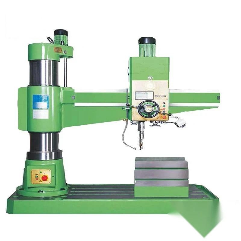 Z3050x16/2 radial drilling machine with digital readout display on the spindle head long radial arm and heavy column