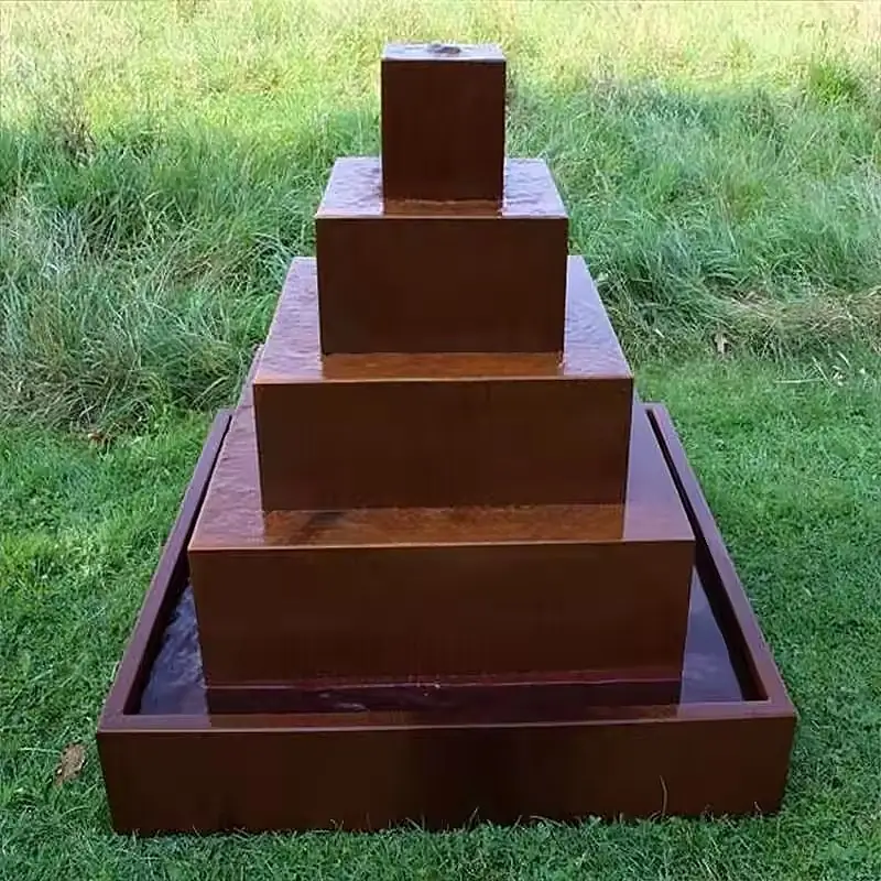 CORTEN Steel Water Bowl view 4