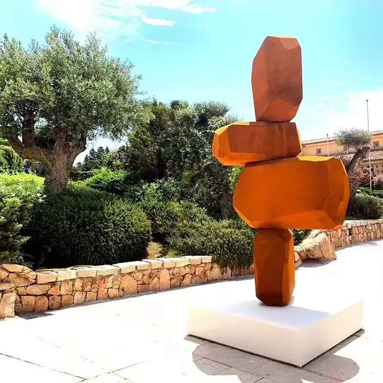 Modern Garden Outdoor Decoration Abstract Art Metal Statue view 5