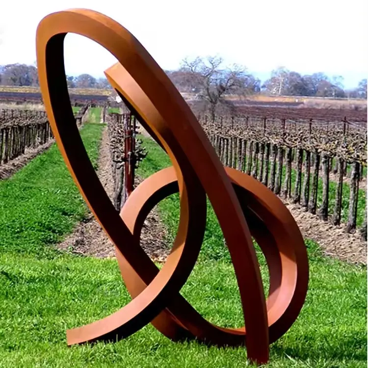 Modern Garden Outdoor Decoration Abstract Art Metal Statue view 4