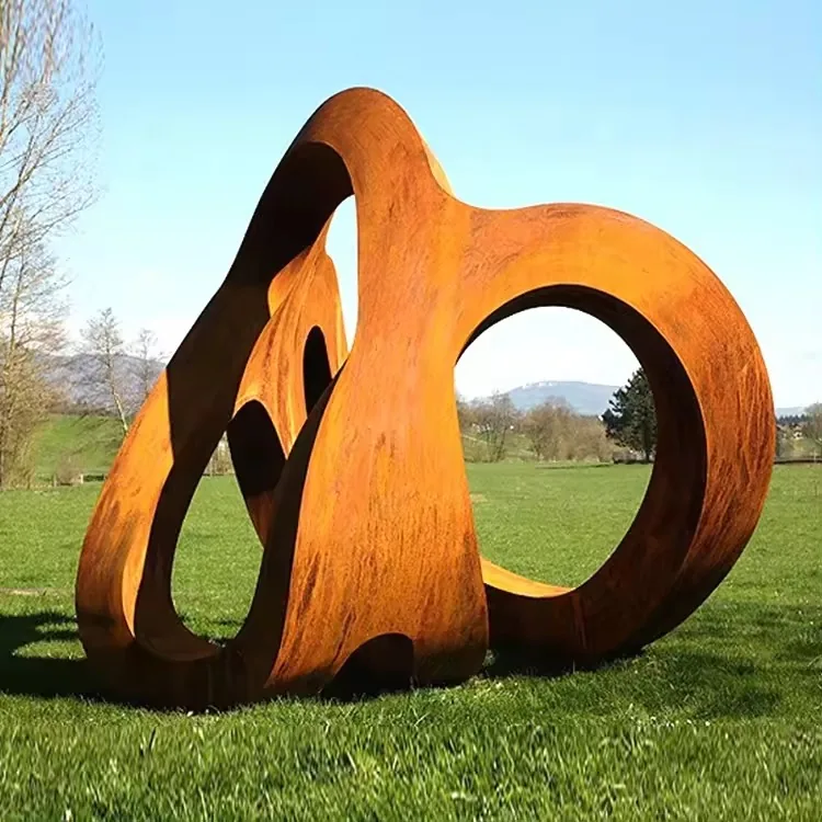 Modern Garden Outdoor Decoration Abstract Art Metal Statue view 6