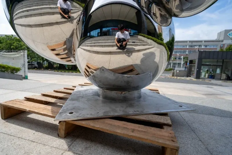 Modern Outdoor Indoor Abstract Water Ball Sphere Globe view 9