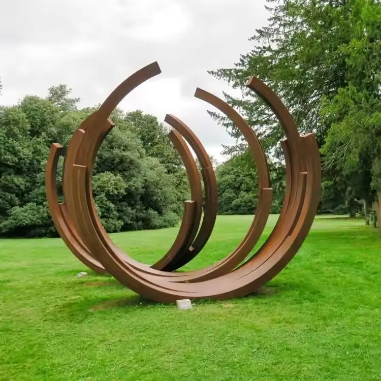 Large Modern Outdoor Garden Decorative Fire Resistant Metal Art view 2