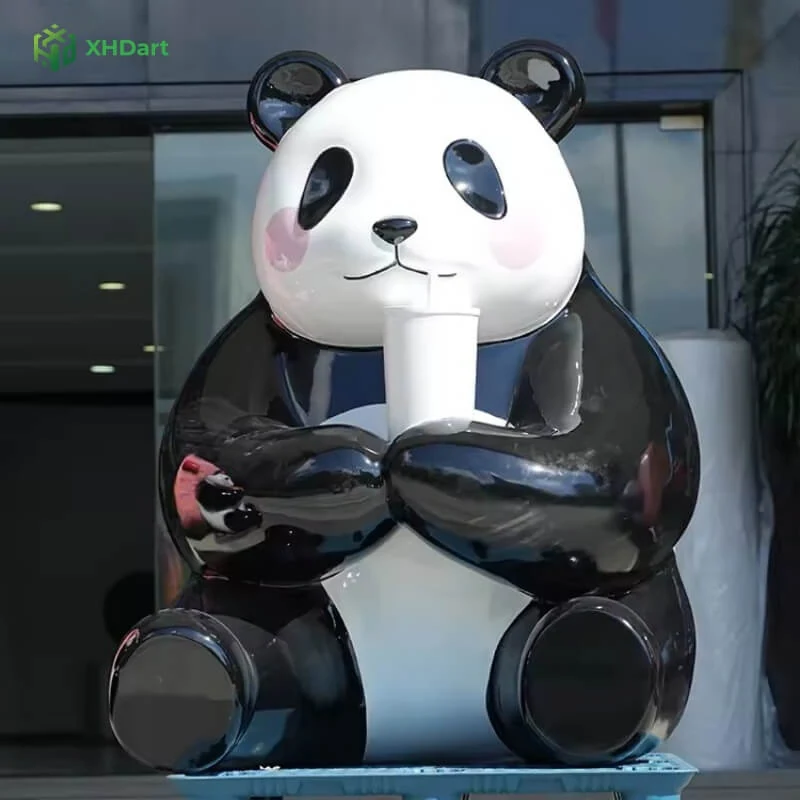 Modern Large-Scale Animal Cartoon Outdoor Decorative Fiberglass Resin Giant Figure view 3