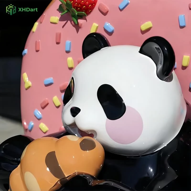 Modern Large-Scale Animal Cartoon Outdoor Decorative Fiberglass Resin Giant Figure view 5