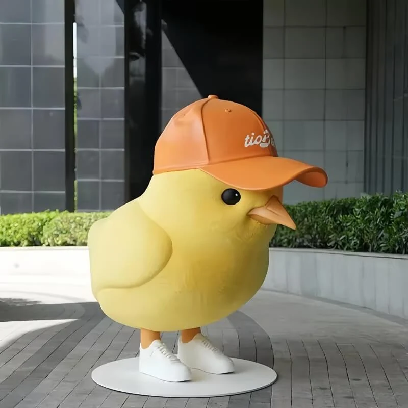 Modern Large-Scale Animal Cartoon Outdoor Decorative Glass Fiber Resin Figure view 5