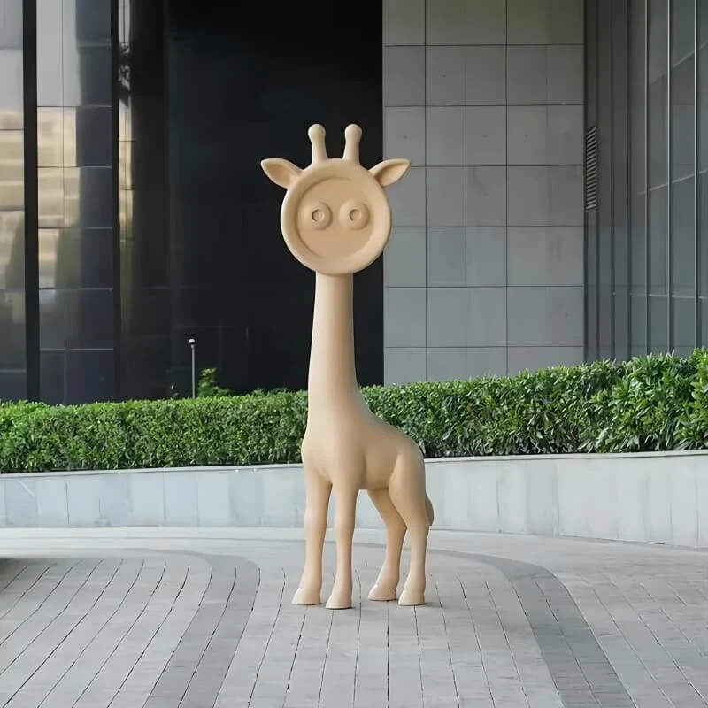 Modern Large-Scale Animal Cartoon-Style Outdoor Decorative Glass Fiber Resin Figure Design B produced by Xinhengda Sculpture in Shenzhen