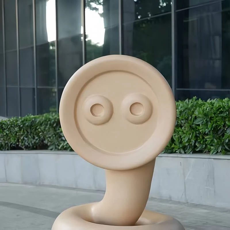 Modern Large-Scale Animal Cartoon-Style Outdoor Decorative Glass Fiber Resin Figure Design A view 7