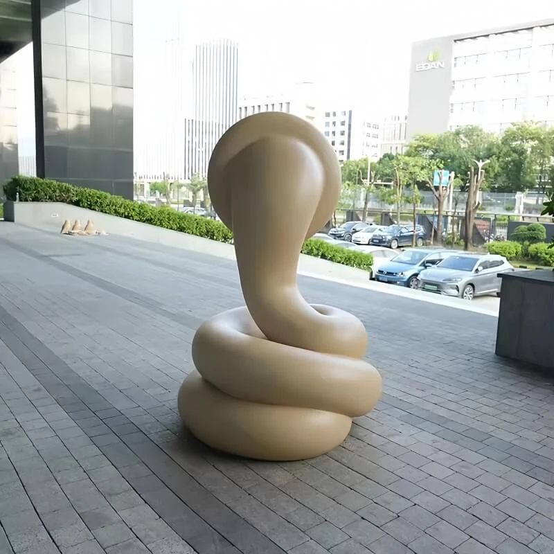 Modern Large-Scale Animal Cartoon-Style Outdoor Decorative Glass Fiber Resin Figure Design A view 2