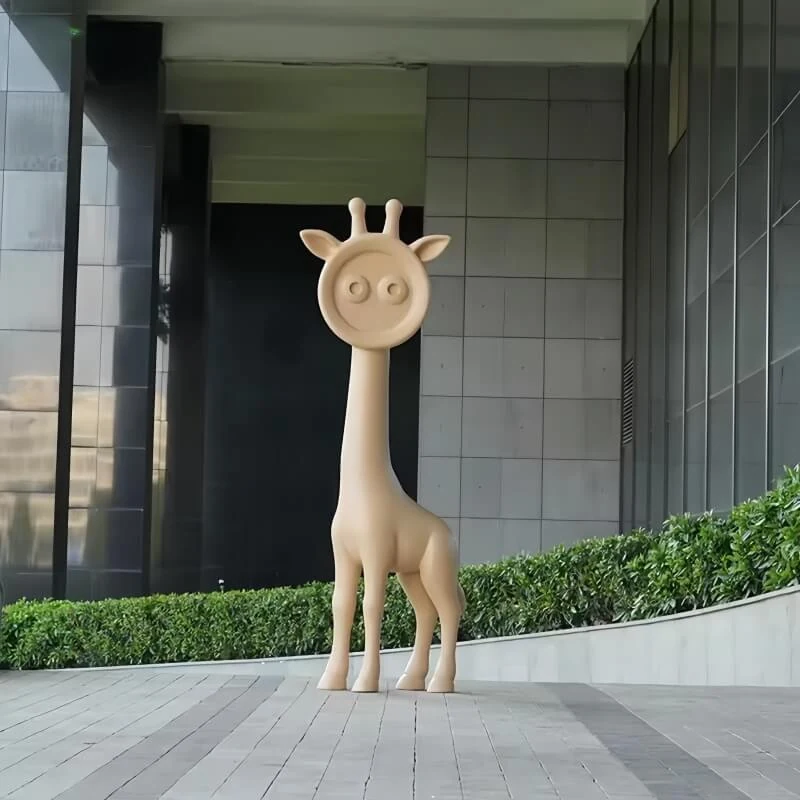 Modern Large-Scale Animal Cartoon-Style Outdoor Decorative Glass Fiber Resin Figure Design B view 2