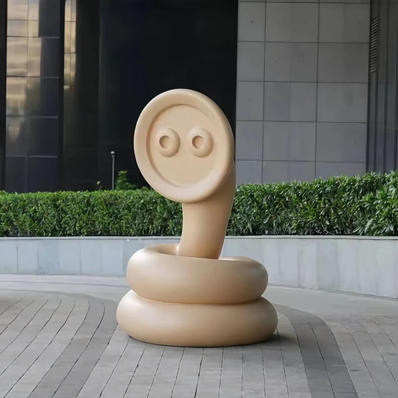 Modern Large-Scale Animal Cartoon-Style Outdoor Decorative Glass Fiber Resin Figure Design A view 6
