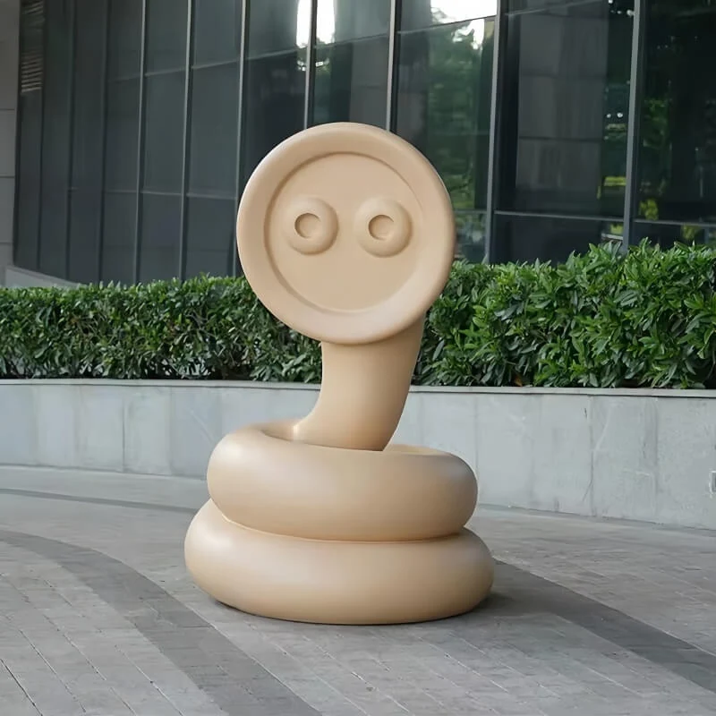 Modern Large-Scale Animal Cartoon-Style Outdoor Decorative Glass Fiber Resin Figure Design A produced by Xinhengda Sculpture in Shenzhen