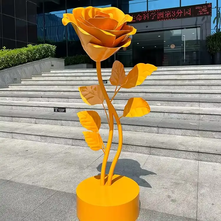 Red Yellow Outdoor Garden Park Yard Decoration view 2