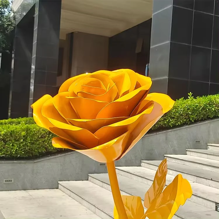 Red Yellow Outdoor Garden Park Yard Decoration view 4