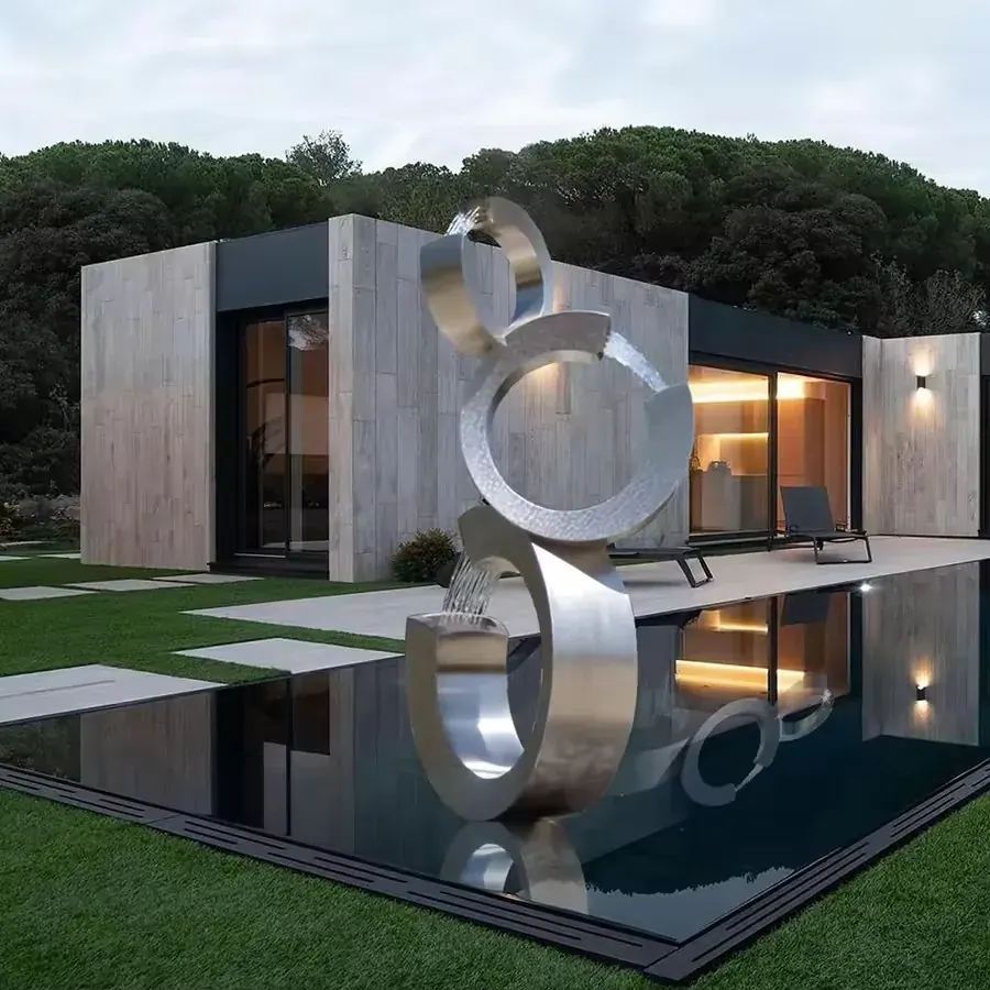 Garden Decoration Fountain Stainless Steel Water Feature view 3