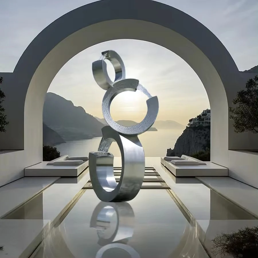 Garden Decoration Fountain Stainless Steel Water Feature view 2