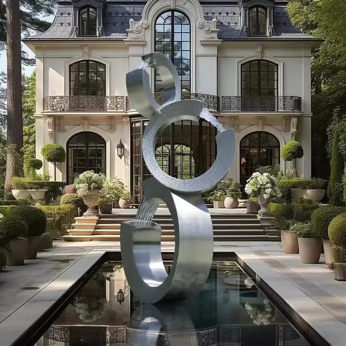 Garden Decoration Fountain Stainless Steel Water Feature view 4