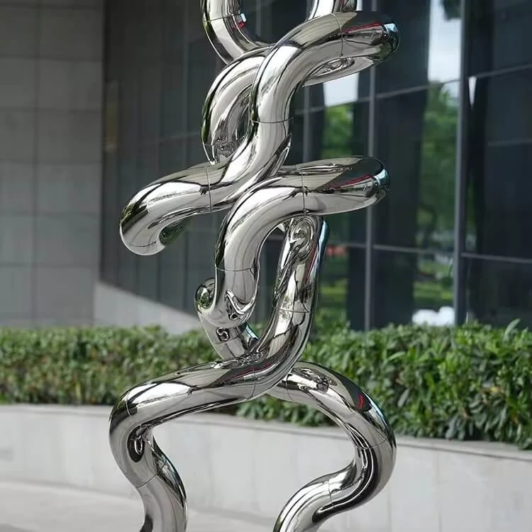 304 316L Mirror-Polished Outdoor Decorative Modern Metal Art view 5