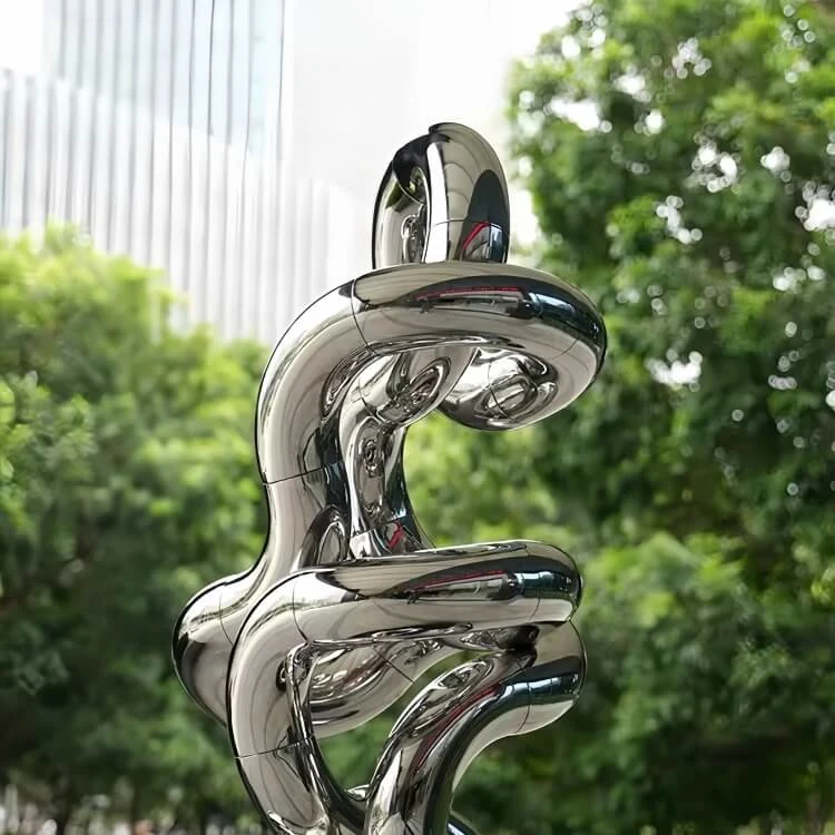 304 316L Mirror-Polished Outdoor Decorative Modern Metal Art view 4
