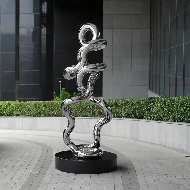 304 316L Mirror-Polished Outdoor Decorative Modern Metal Art produced by Xinhengda Sculpture in Shenzhen