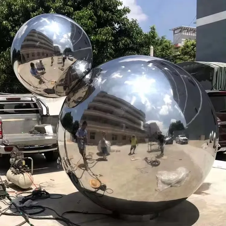 Large Modern Outdoor Garden Decorative Metal Art Abstract Sphere view 4