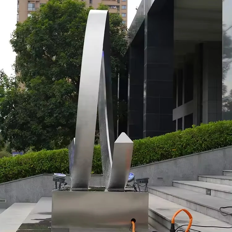 Modern Polished Large Garden Art Decoration Fountain Outdoor Waterfall view 7