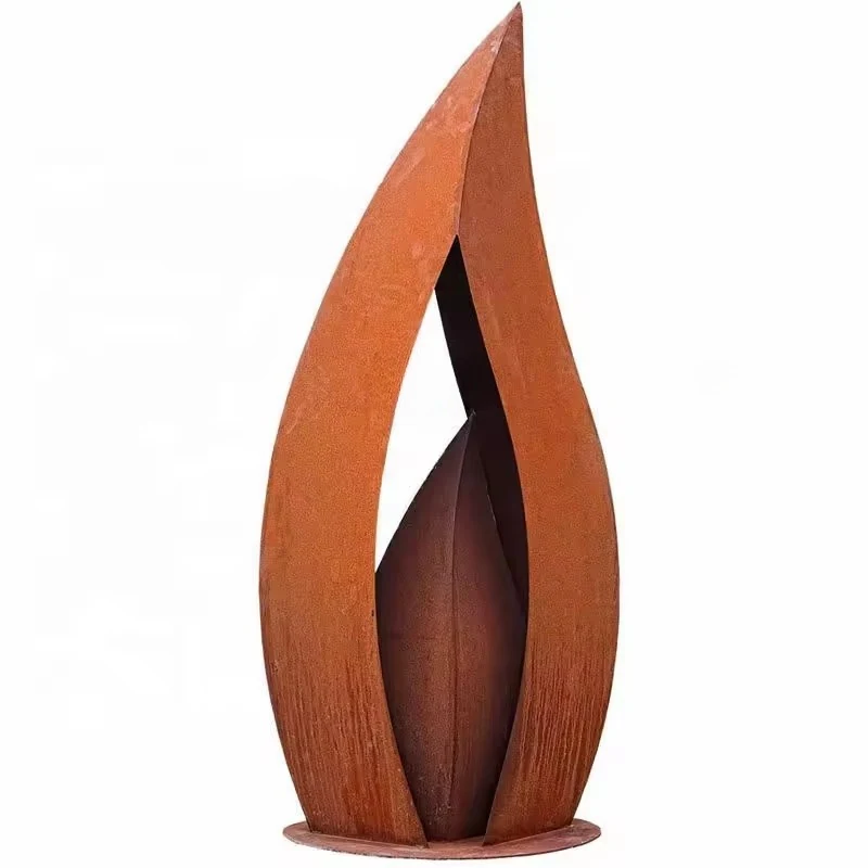Large Abstract Corten Steel Sculpture view 5