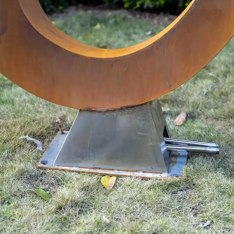 Large Sculpture Courtyard Decoration Water Fountain Garden Metal Art view 5