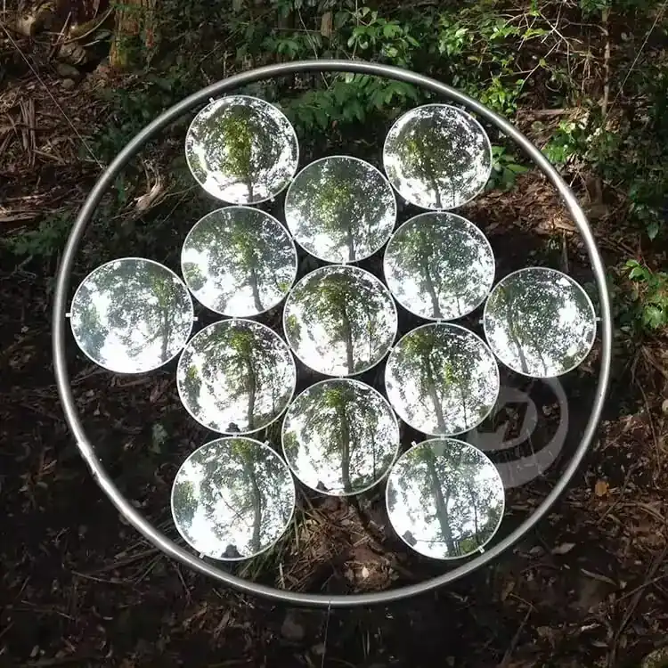 Metal Art Circle Sky Mirror Stainless Steel Sculpture view 3