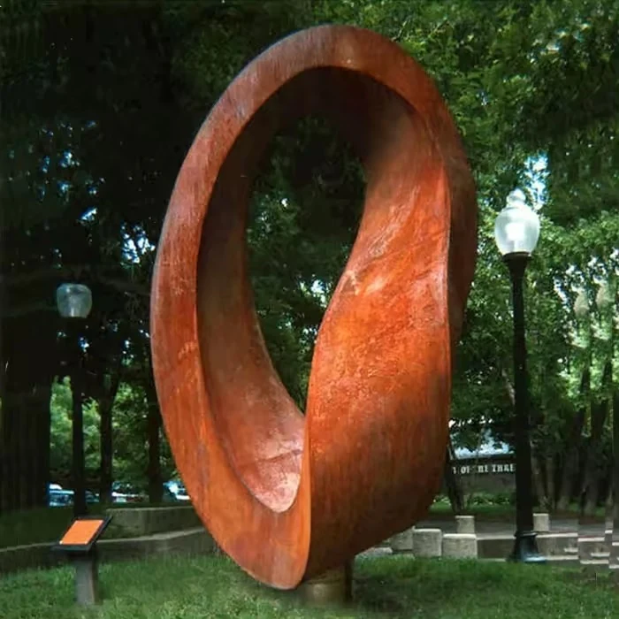 Modern Large Outdoor Garden Courtyard Rusty Art Statue view 4