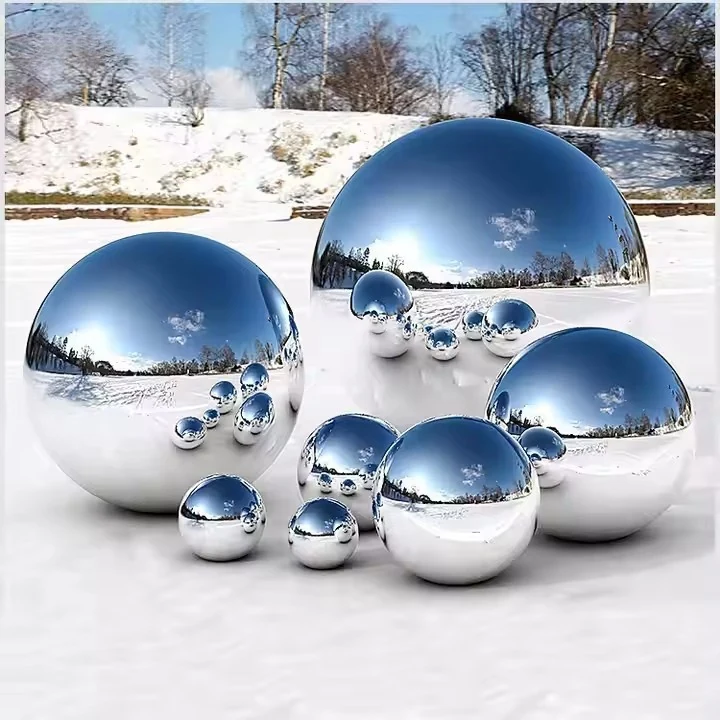 Stair Decoration Float Ball Ornament Stainless Steel Ball Mirror produced by Xinhengda Sculpture in Shenzhen