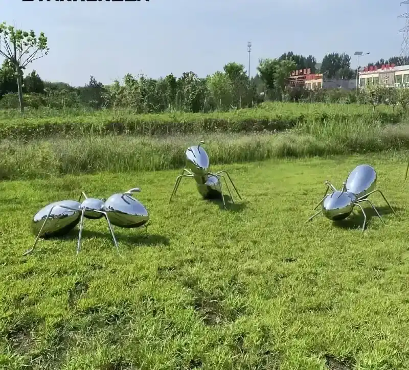 Stainless Steel Ant Outdoor Garden Park Square Shopping Mall Animal Figure view 2