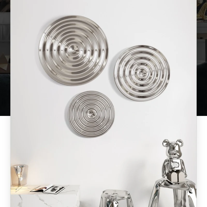 Stainless Steel Creative Electroplated Titanium Gold Wall Decoration Design A view 2