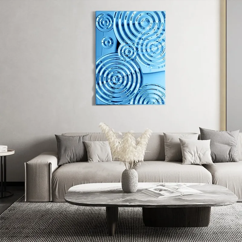 Stainless Steel Creative Electroplated Titanium Gold Wall Decoration Design B view 3
