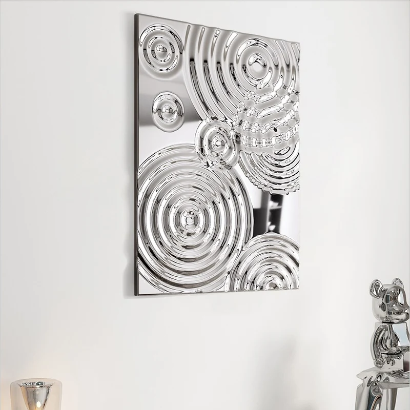 Stainless Steel Creative Electroplated Titanium Gold Wall Decoration Design B view 5