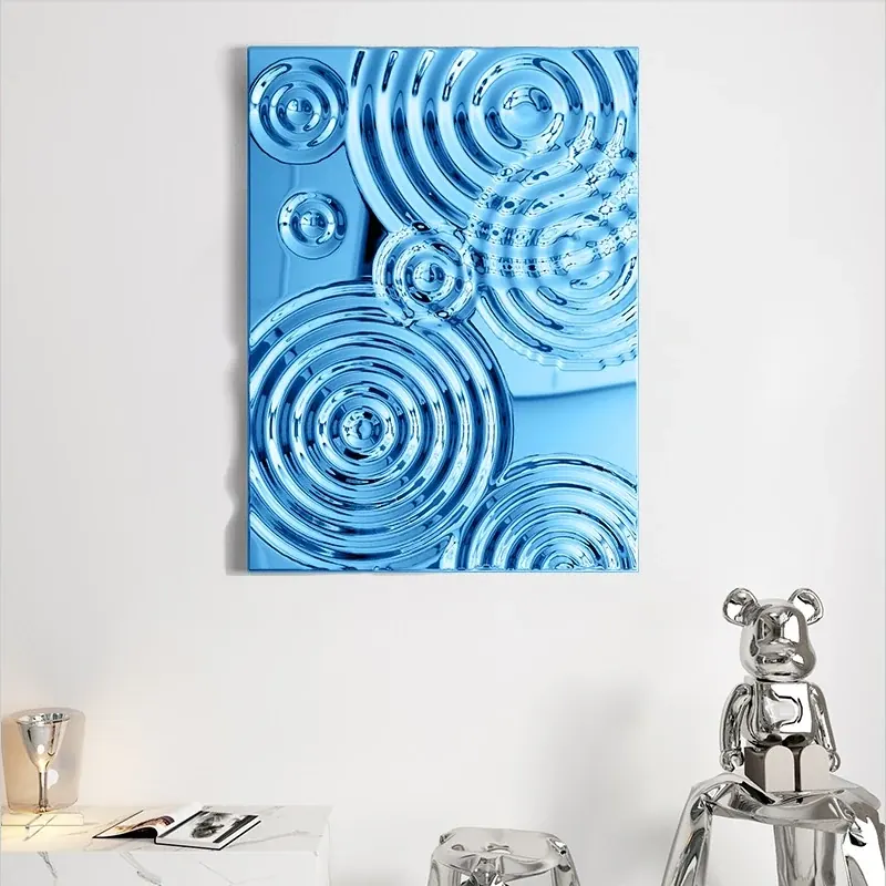 Stainless Steel Creative Electroplated Titanium Gold Wall Decoration Design B view 4