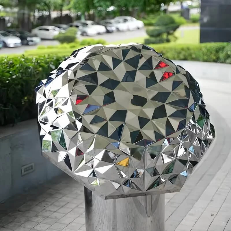 Stainless Steel Diamond Sculpture Ornament view 5