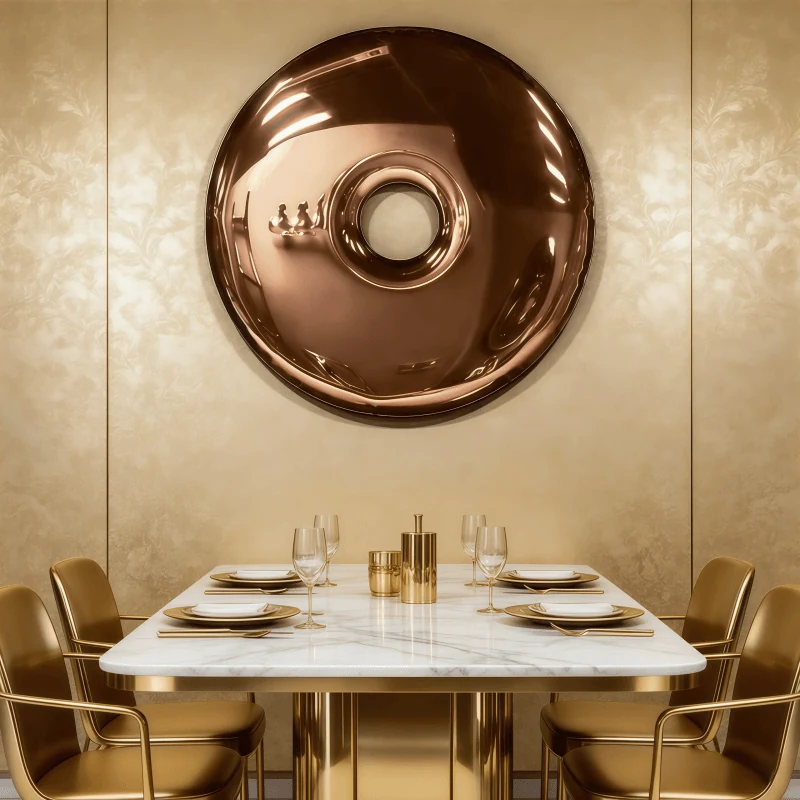 Stainless Steel Donuts Wall Decoration Design B view 5