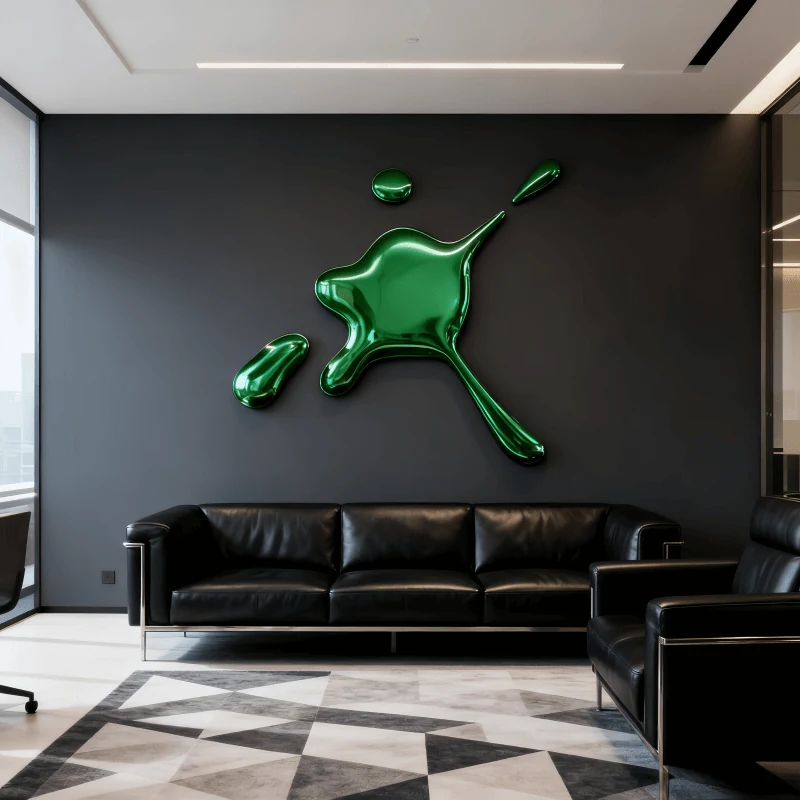 Stainless Steel Donuts Wall Decoration Design A view 2