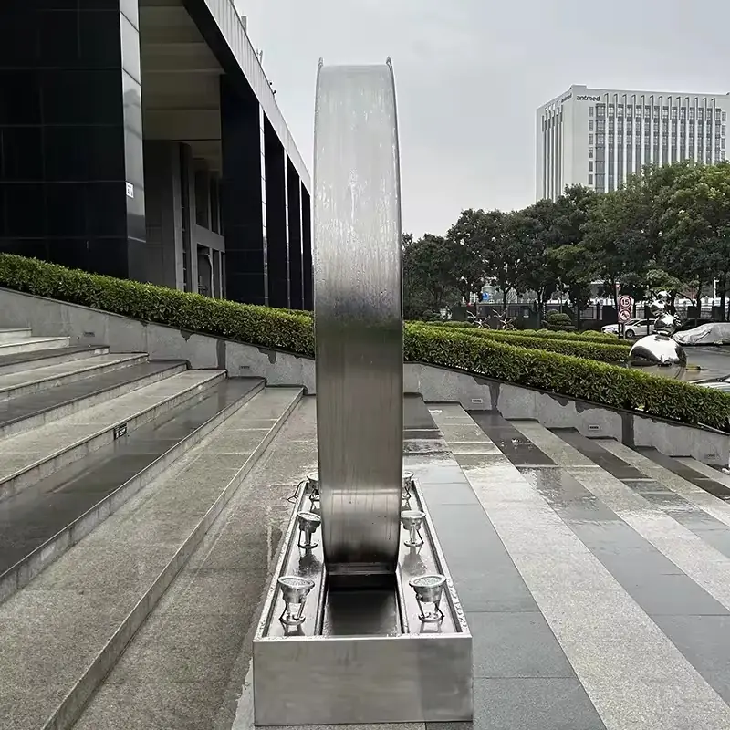 Stainless Steel Metal Art Circle Mirror view 4