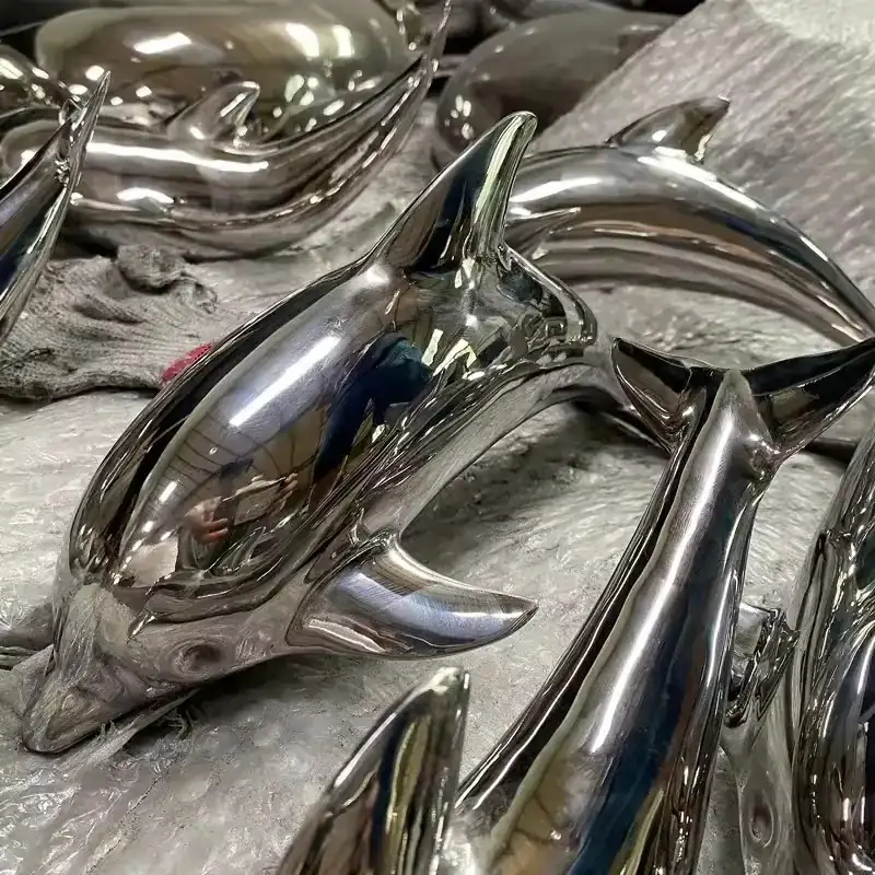 Stainless Steel Mirror Dolphin view 6
