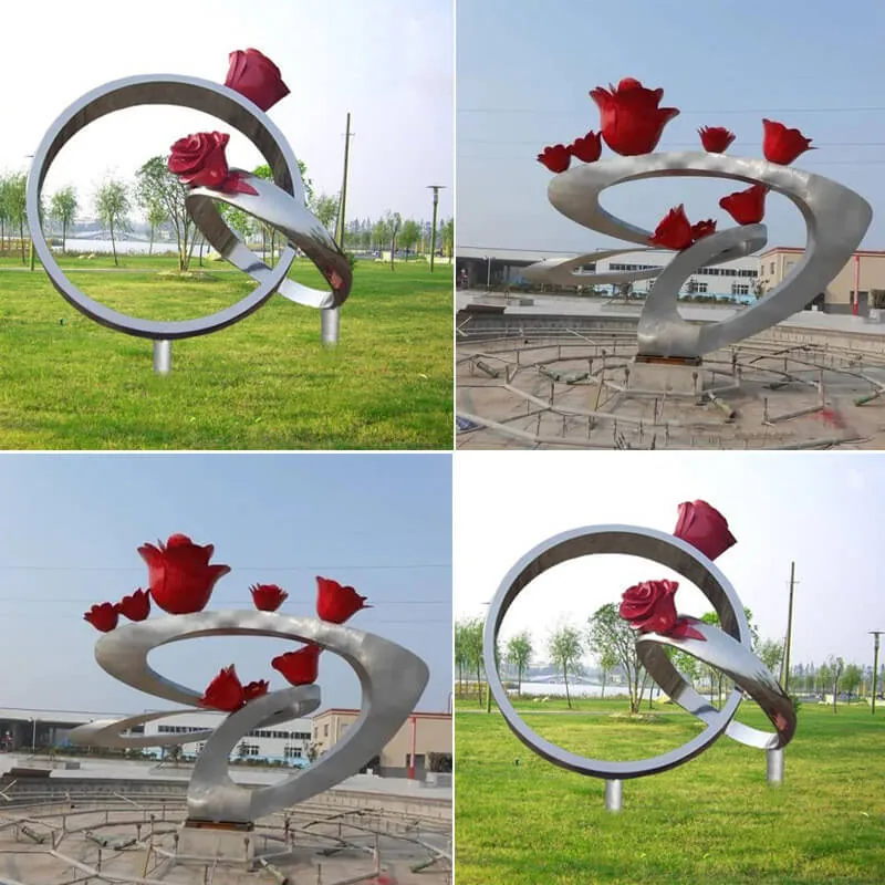 Stainless Steel Ring Sculpture Ornament referenced in this guide