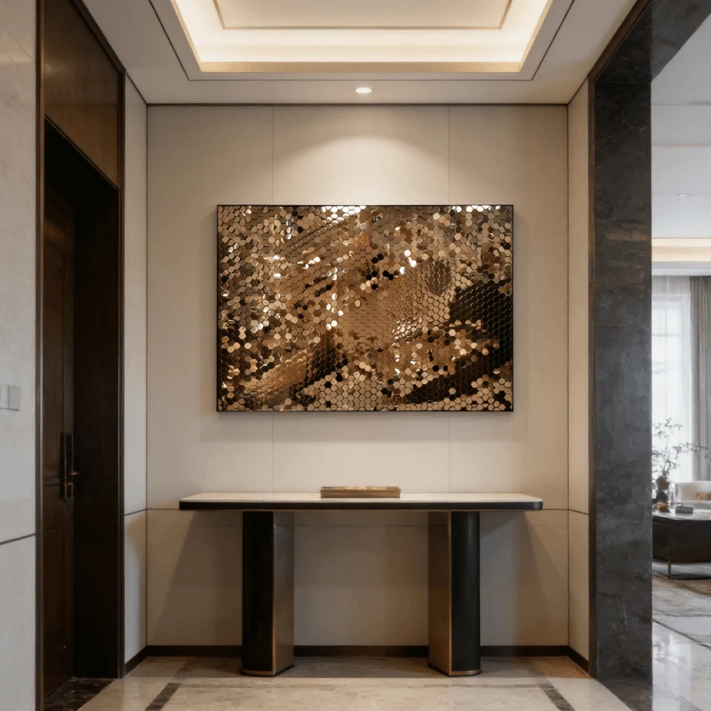 Stainless Steel Sequin Wall Decoration view 2
