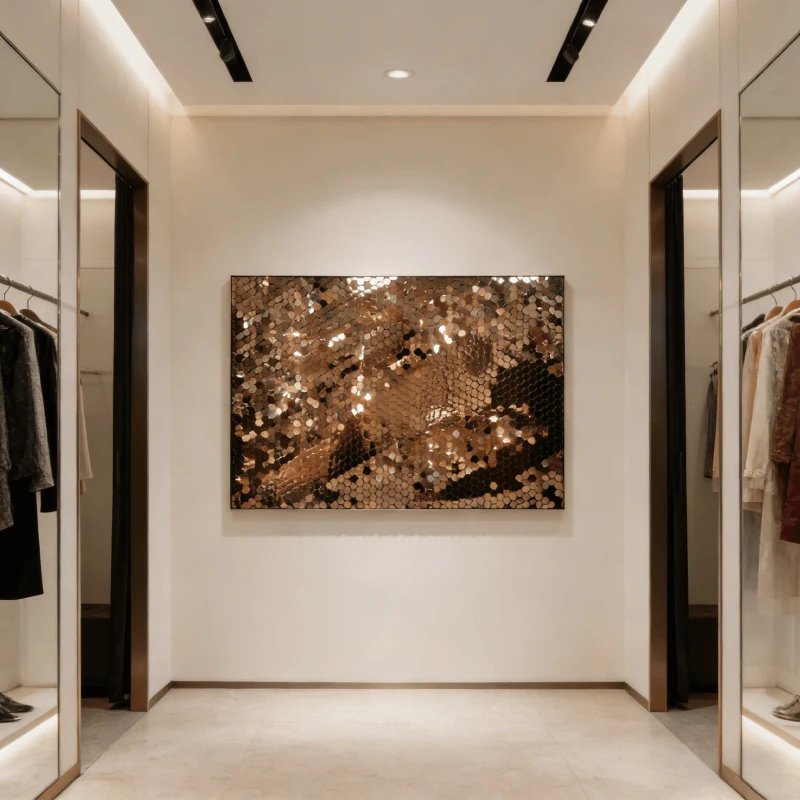 Stainless Steel Sequin Wall Decoration view 5