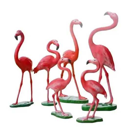 Size Modern Home Decorations Animal Flamingo Fiberglass Sculpture Statue produced by Xinhengda Sculpture in Shenzhen