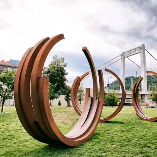 Large Modern Outdoor Garden Decorative Fire Resistant Metal Art produced by Xinhengda Sculpture in Shenzhen
