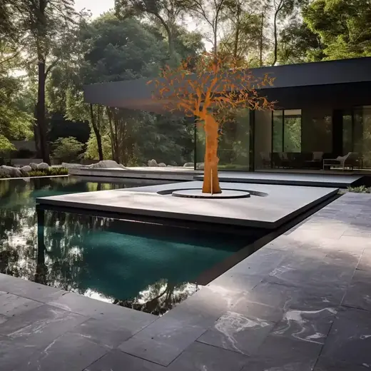 Large Modern Outdoor Garden Decorative Metal Art Design B view 2